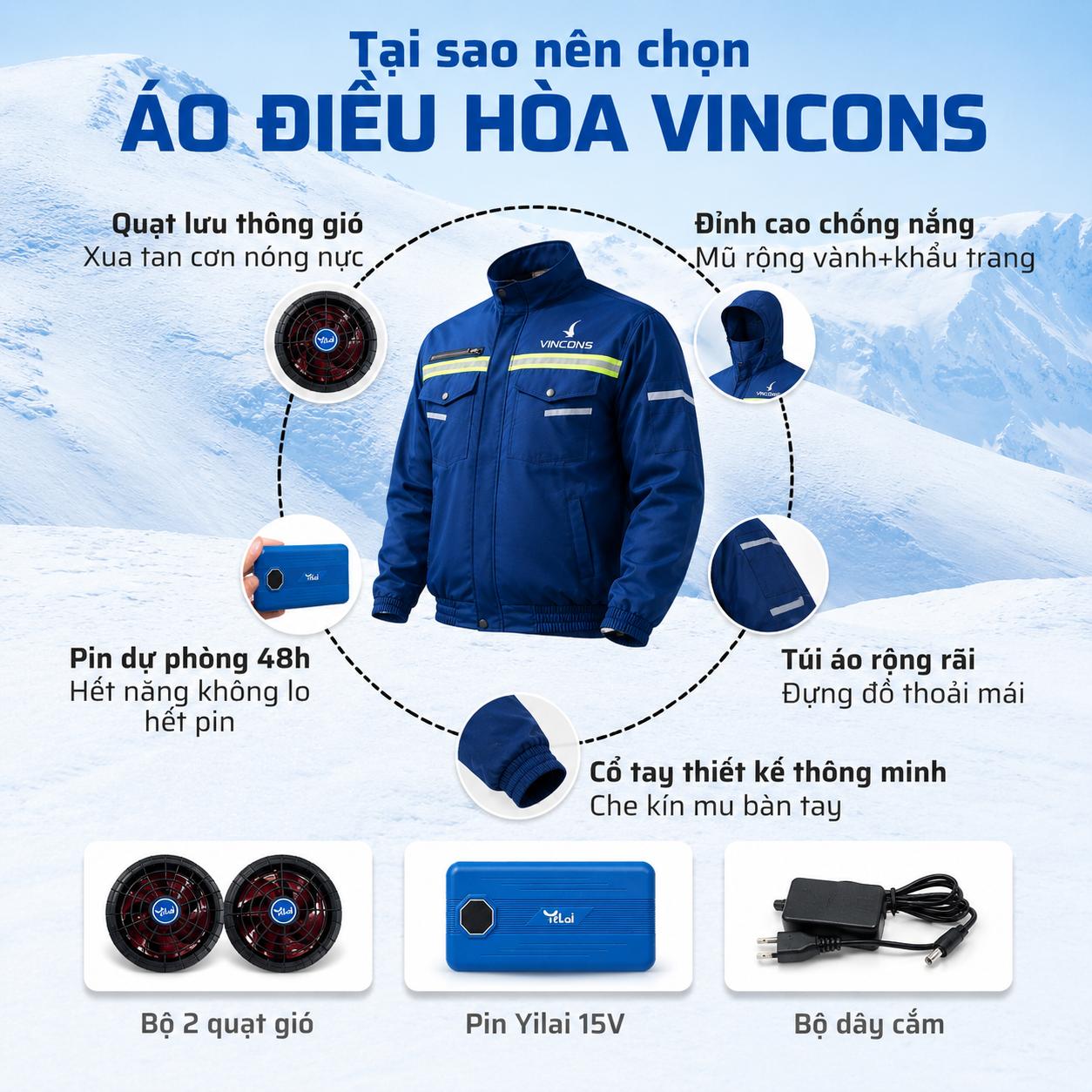 Tại sao chọn áo điều hòa VINCONS